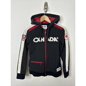Canada Olympic Jacket Hudson’s Bay Women’s S Full Zip Black 2010 Podium